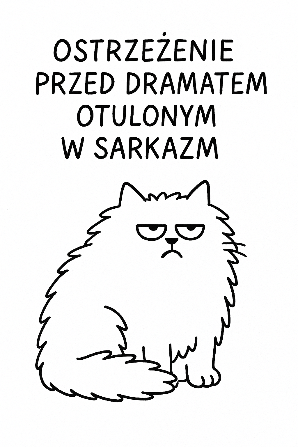 komiks z puszkiem ostrzeżenie